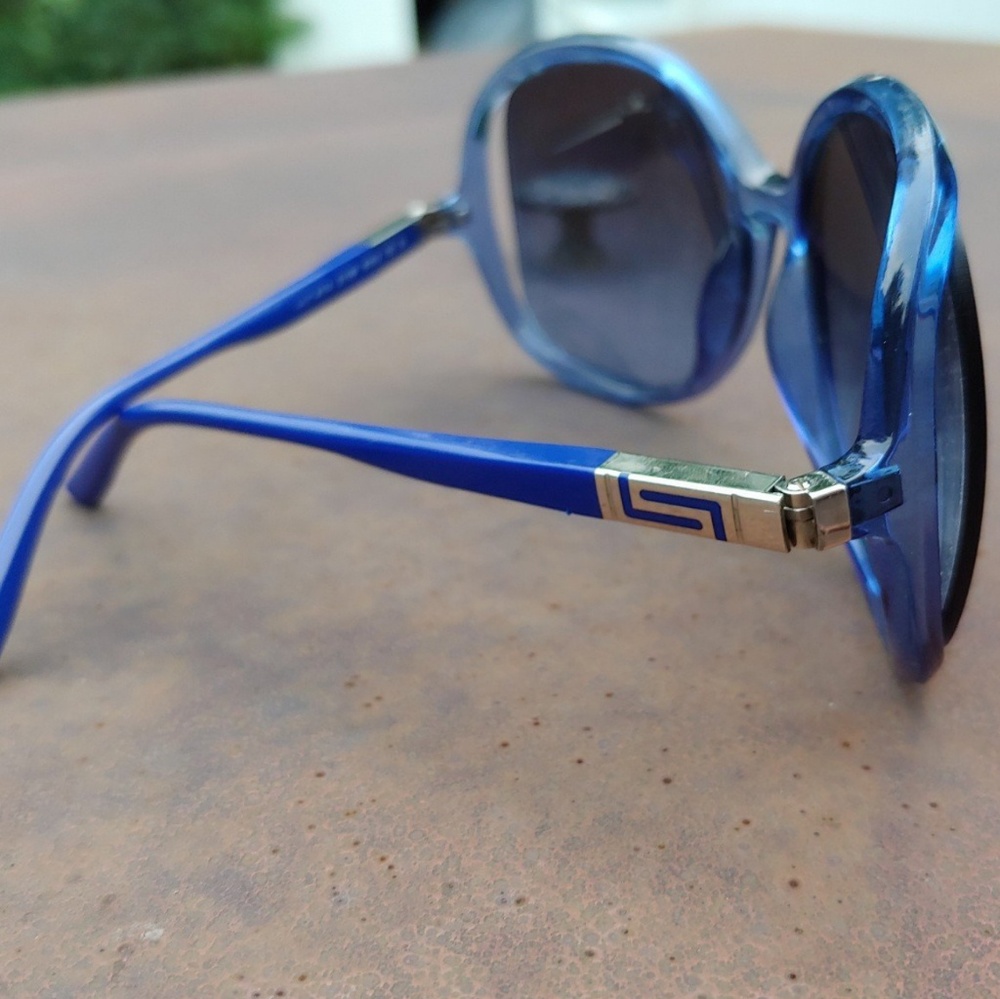 Versace sunglasses discontinued rare blue style